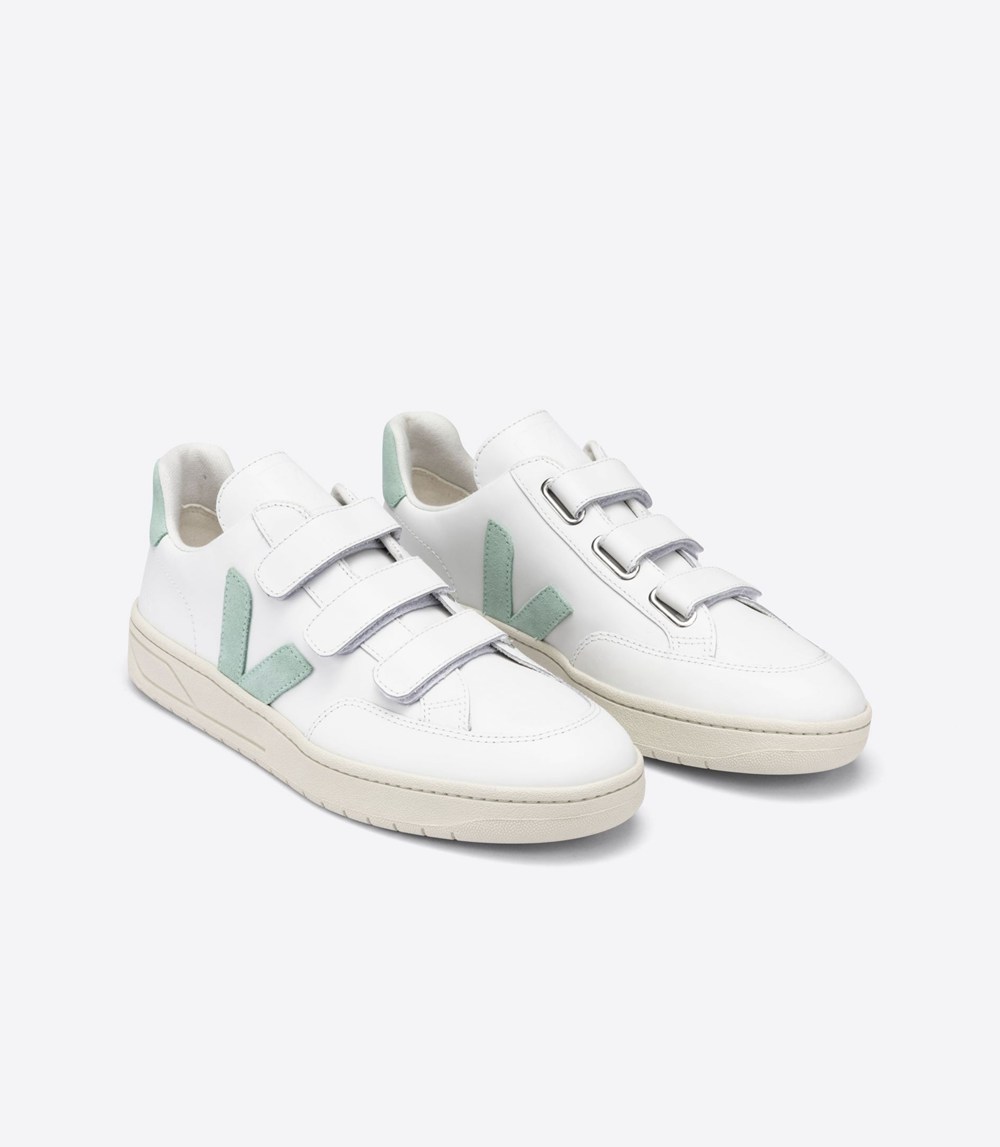 Tenis Veja Mujer - V-Lock Cuero - Blancos - 945HZTDQC